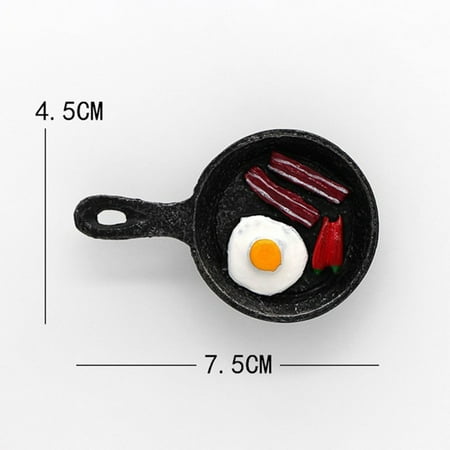 

Home Decoration Lovely Cartoon Creative Magnetic Message Paste Bionic Food Refrigerator Paste SAUCEPAN