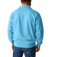 thumbnail image 3 of Cold Weather Sweatshirt Men Quarter Zipper Sweatshirt No Hood Man Gym Half Zip Long Sleeve Fall Winter Polo Sweaters Light Blue 2XL, 3 of 3