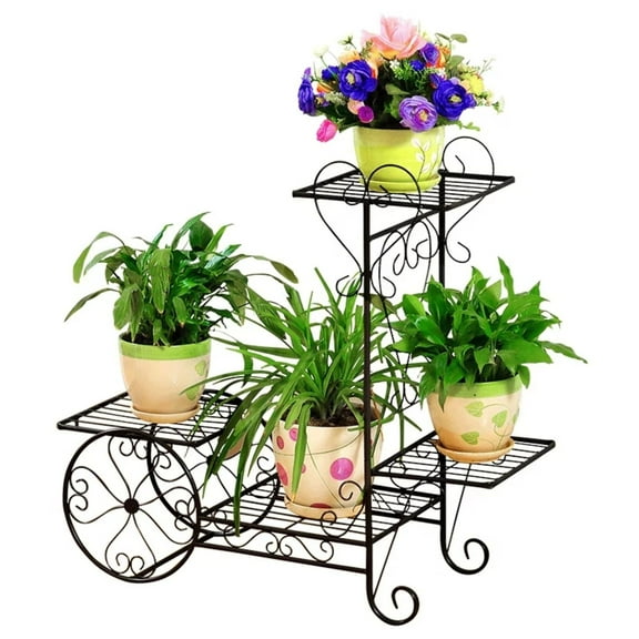 Hi-Line Gifts 27.5" Multi Level Four Tier Outdoor Patio Garden Plant Stand