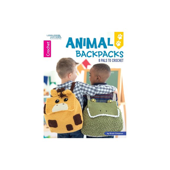 Leisure Arts Animal Backpacks Crochet Book