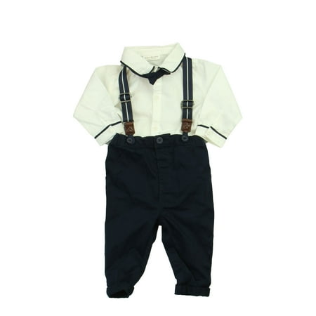 

Pre-owned Next Boys White | Navy Apparel Sets size: 3-6 Months