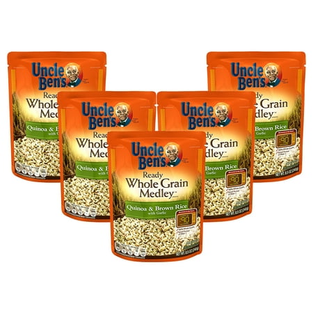 (5 Pack) UNCLE BEN'S Ready Medley: Quinoa & Brown Rice, (Best Way To Prepare Brown Rice)