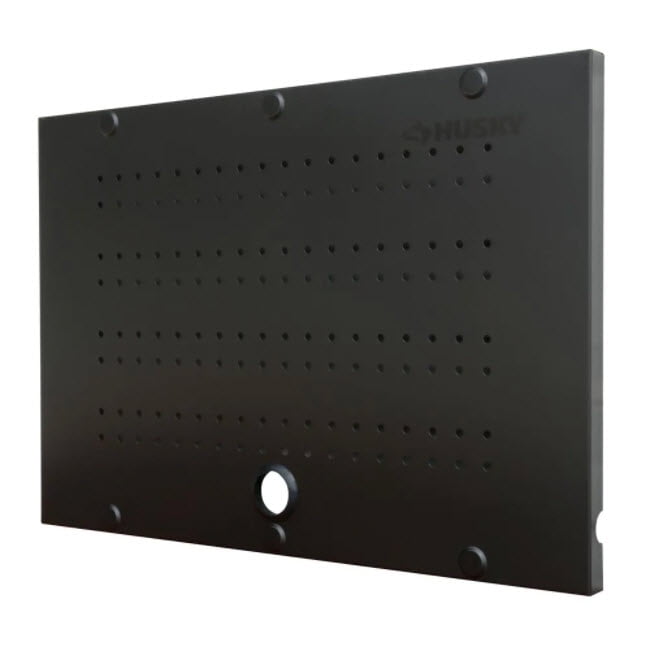 Black Steel 24" x 16" Modern Garage Pegboard Set