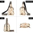 thumbnail image 7 of FORMRS Womens Crossbody Sling Bag Travel Daypack Shoulder Chest Backpack, Fall Book Shelf, 7 of 7