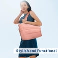 thumbnail image 3 of Bolso de mano TopDesign Puffer Lightweight para mujer rosa, 3 of 8
