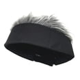 thumbnail image 4 of Hombres Retro peluca corta diadema Hip Hop Hooligan Cap Beanie Cosplay sombrero de pelo falso, 4 of 5