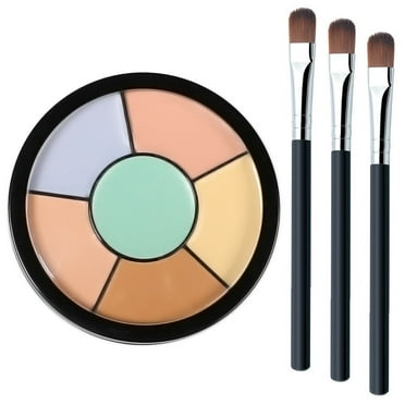 6 Color Concealer Contour Palette, Cream Contour and Highlighting Makeup Kit, Waterproof Long-Lasting Contouring Foundation Palette, Cover for Dark Circles, Spots, Acne, Blemish