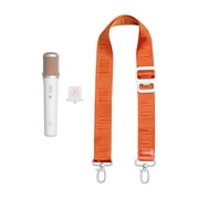 JBL PartyBox On-The-Go 2 - Portable party speaker with one wireless digital mic, handle and a shoulder strap, Dynamic lightshow, Up to 15 hours playtime, Splash proof & Auracast™ (White)