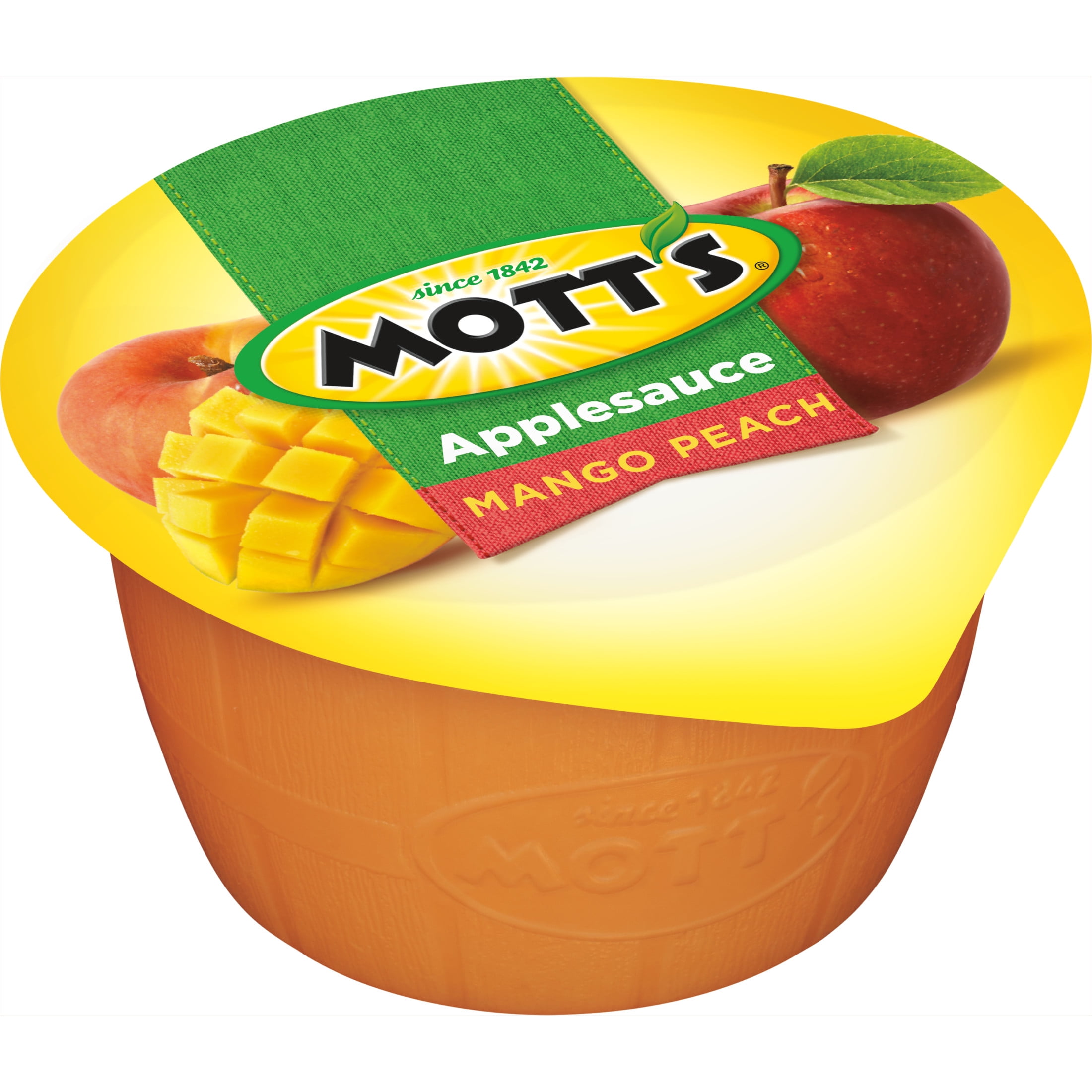 (12 pack) Mott's Mango Peach Applesauce, 4 Ounce Cup, 6 Count