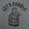 thumbnail image 2 of Mens Lets Cuddle T Shirt Funny Sarcastic Snake Graphic Valentines Day Tee for Guys Graphic Tees, 2 of 7