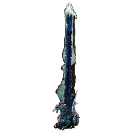 

13 Dragon Standing Incense Burner - Blue