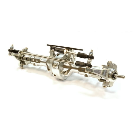Billet Axle - Integy RC Toy Model Hop-ups C23493SILVER V2 Complete Billet Type II Front Axle for AX10 and other 2.2 Custom DIY Projects
