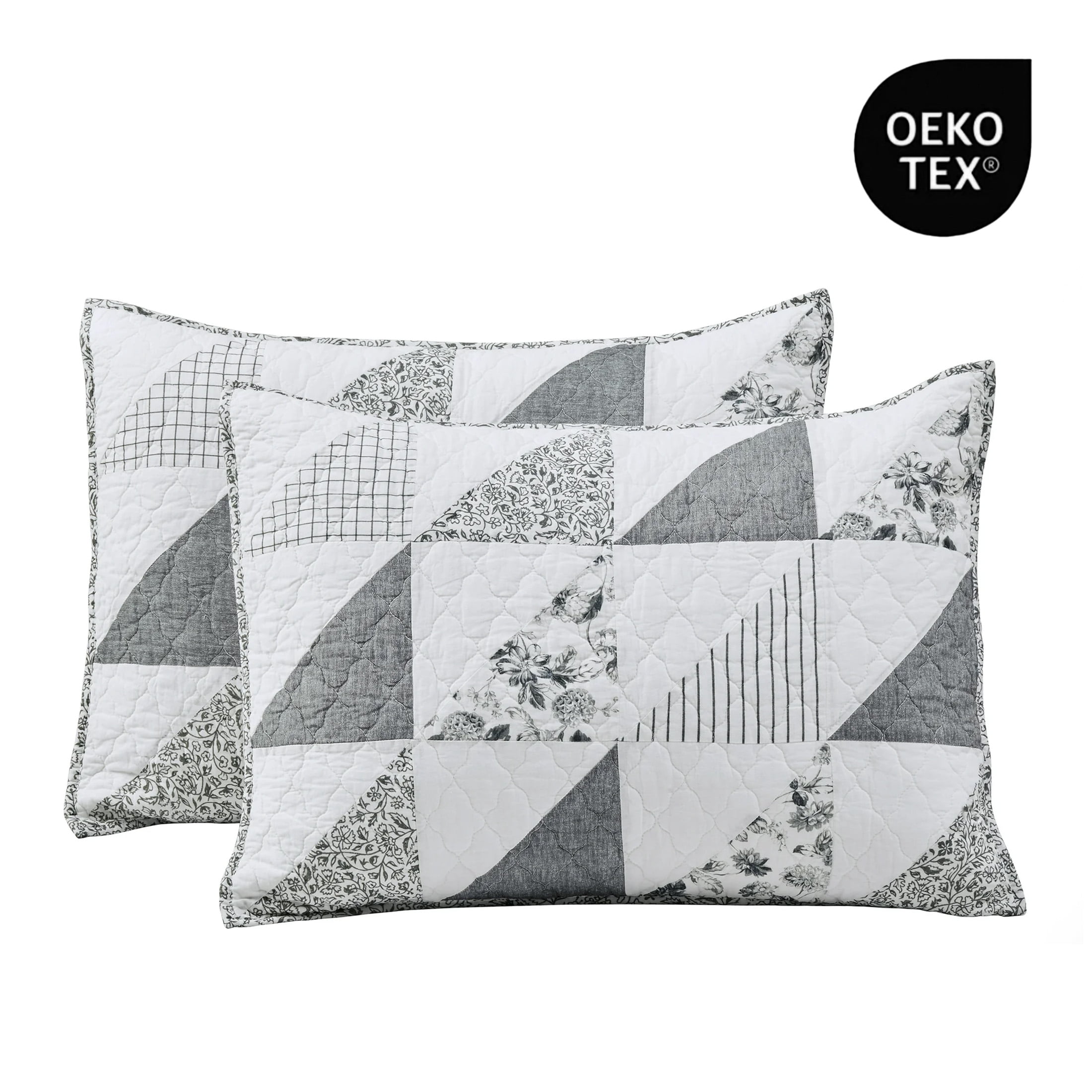Better Homes & Gardens Heirloom Patchwork Pillow Shams, King, 2 Pack