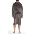 thumbnail image 2 of 46901-BLK-M #FollowMe Velour Robe / Robes for Men (Charcoal Grey, Large), 2 of 2