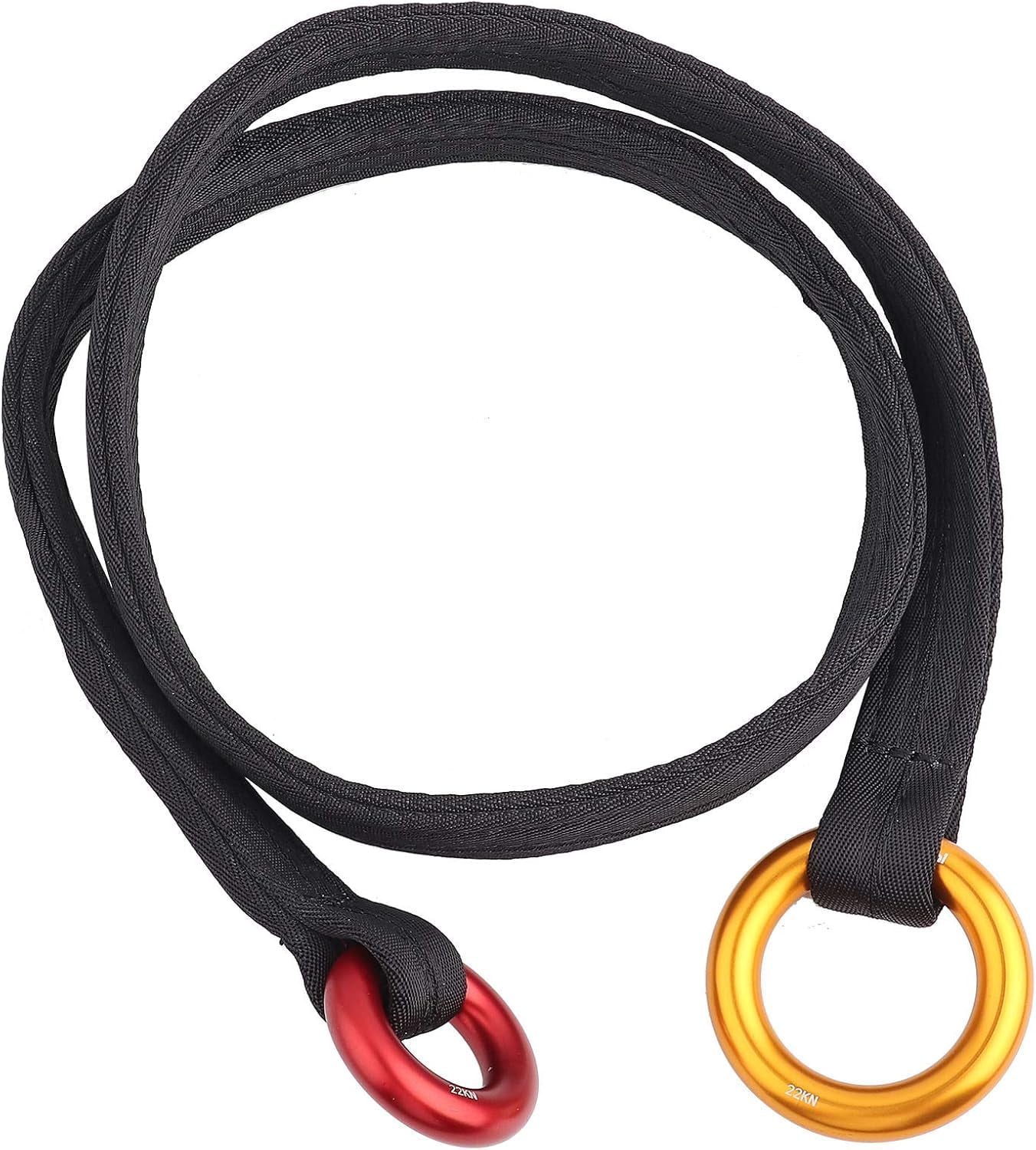 Climbing Lanyard for Tree Climbing, Outdoor Rock Climbing Wire Lanyard with Two Hanging Rings, Suitable for Sports