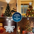 thumbnail image 4 of Christmas Tree Topper Decoration Lights LED Rotating Projector, Christmas Star with 6 Slides for Christmas Tree Decoration- Silver, 4 of 8