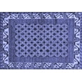 thumbnail image 1 of Ahgly Company Machine Washable Indoor Rectangle Southwestern Blue Country Area Rugs, 7' x 10', 1 of 4