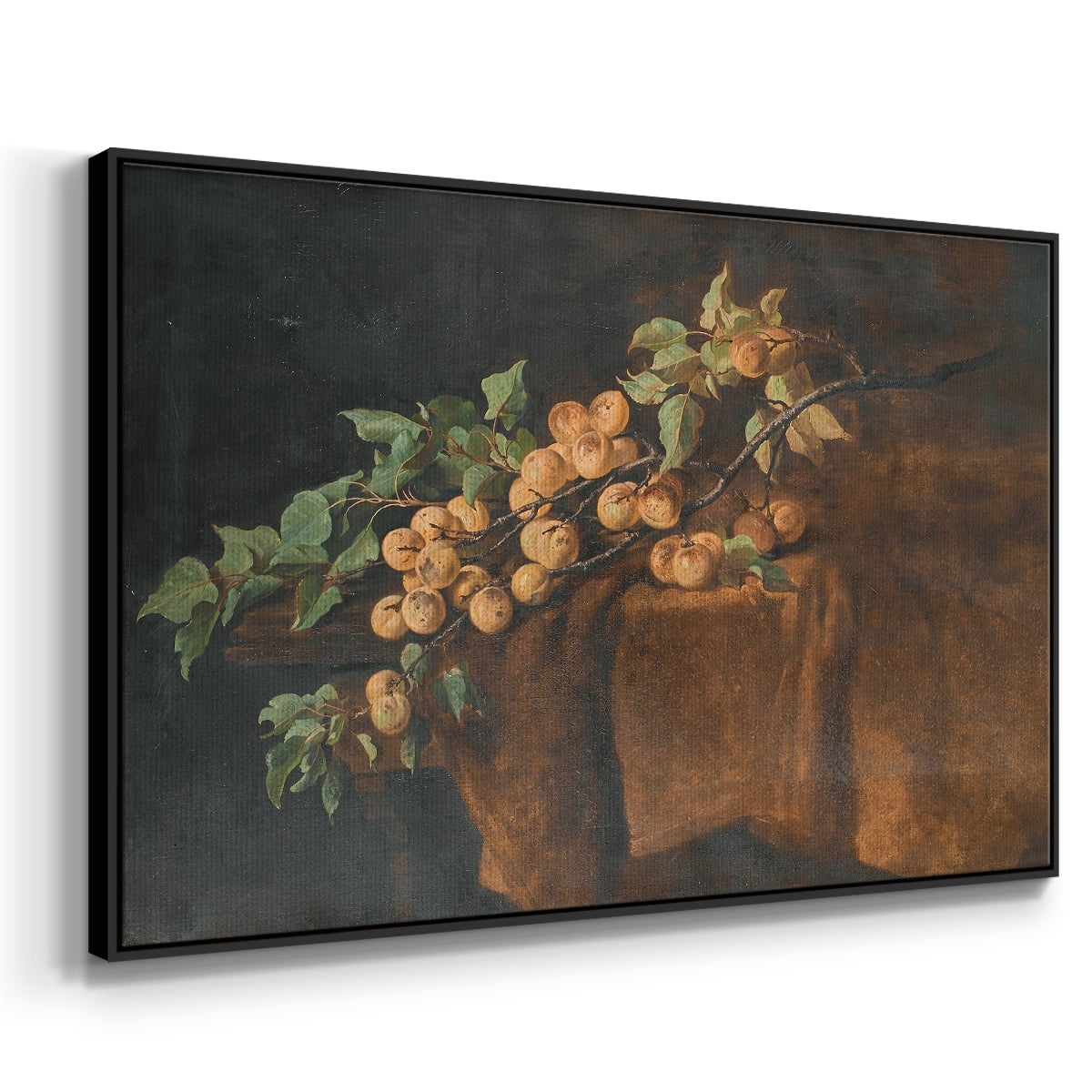 Vintage Botanical Print-LXXIII By Wexford Home Framed in Black Wood Gallery Wrapped Canvas 17 in. x 25 in.