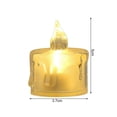 thumbnail image 2 of Flameless Candle 24pcs Led Electronic Candle Safe Realistic Flameless Battery-powered Candle Light for Home Festival, 2 of 5