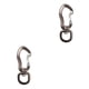 thumbnail image 2 of Greeniant Escalada en roca Montañismo Mosquetón Viajar Hamaca giratoria Ganchos Clips de hebilla a presión portátiles Equipo al aire libre Gris Gris 2piezas Greeniant CBP294722, 2 of 6