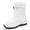 White, variant on LASUDRAA Women's Snow Boots Warm Non-Slip Outdoor Mid-Calf Winter Boots Faux Fur Lining, White