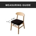 thumbnail image 4 of LAICAIW Seat Covers for Dining Room Chair Seat Slipcovers Kitchen Chair Covers (Black, 6 Pcs), 4 of 7
