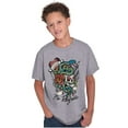 thumbnail image 5 of No Regrets Skull Snake Rose Tattoo Crewneck T Shirts Boy Girl Teen Brisco Brands X, 5 of 6