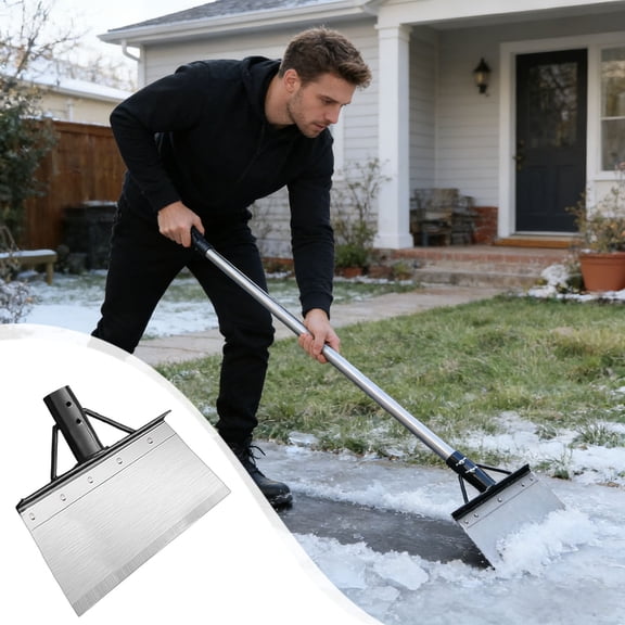 2026 Upgraded Multifunctional Cleaning Shovel, Weed Remover & Floor Scraper Tool, Stainless Steel, Flat Shovel for Garage/Garden/Home 8"/9"/10"/10.6"/12"/15"