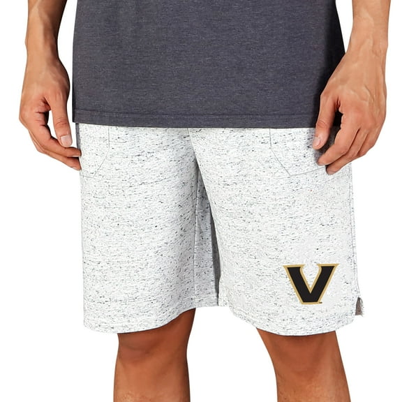 Men's Concepts Sport White/Charcoal Vanderbilt Commodores Throttle Knit Jam Shorts
