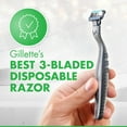 thumbnail image 5 of Gillette Mach 3 Sensitive Men 3 Blade Disposable Razor,6 count, 5 of 8