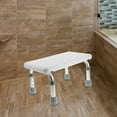 thumbnail image 4 of SKISUNO 1Pcs Metal Shower Stool Non-slip Ergonomic Design for Adults, 4 of 7