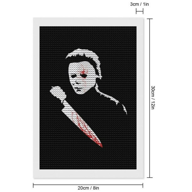 Michael Myers Diamond Art Kits for Adults Cartoon 5D DIY Diamond