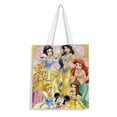 thumbnail image 1 of Disney Princess Bolso de tela con estampado de lienzo para mujer, bolsa de compras reutilizable y estética, con cremallera interior, regalo para mujer,38*45cm., 1 of 6