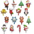 thumbnail image 2 of Globos de aluminio de tamaño pequeño para el día de Navidad, muñeco de nieve, Papá Noel, árbol de Navidad, decoración, suministros para fiestas, 10 o 20 unidades, 2 of 5