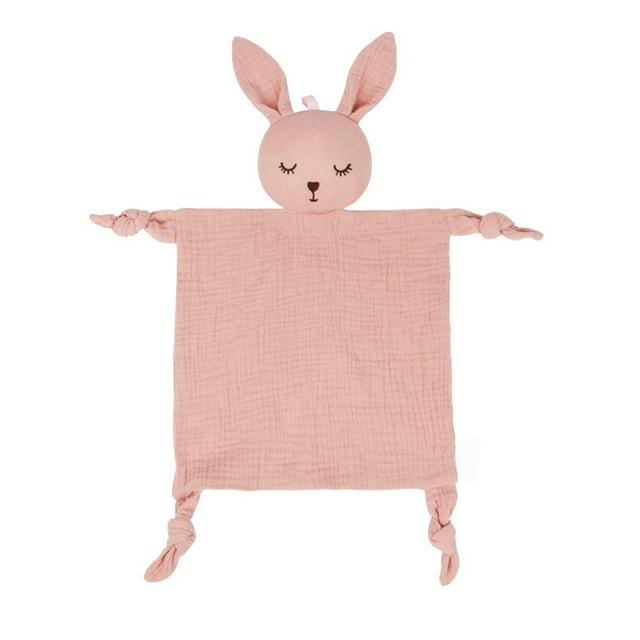 Manta de confort para bebé, manta de seguridad de conejito, regalo suave para bebé niño niña recién nacido