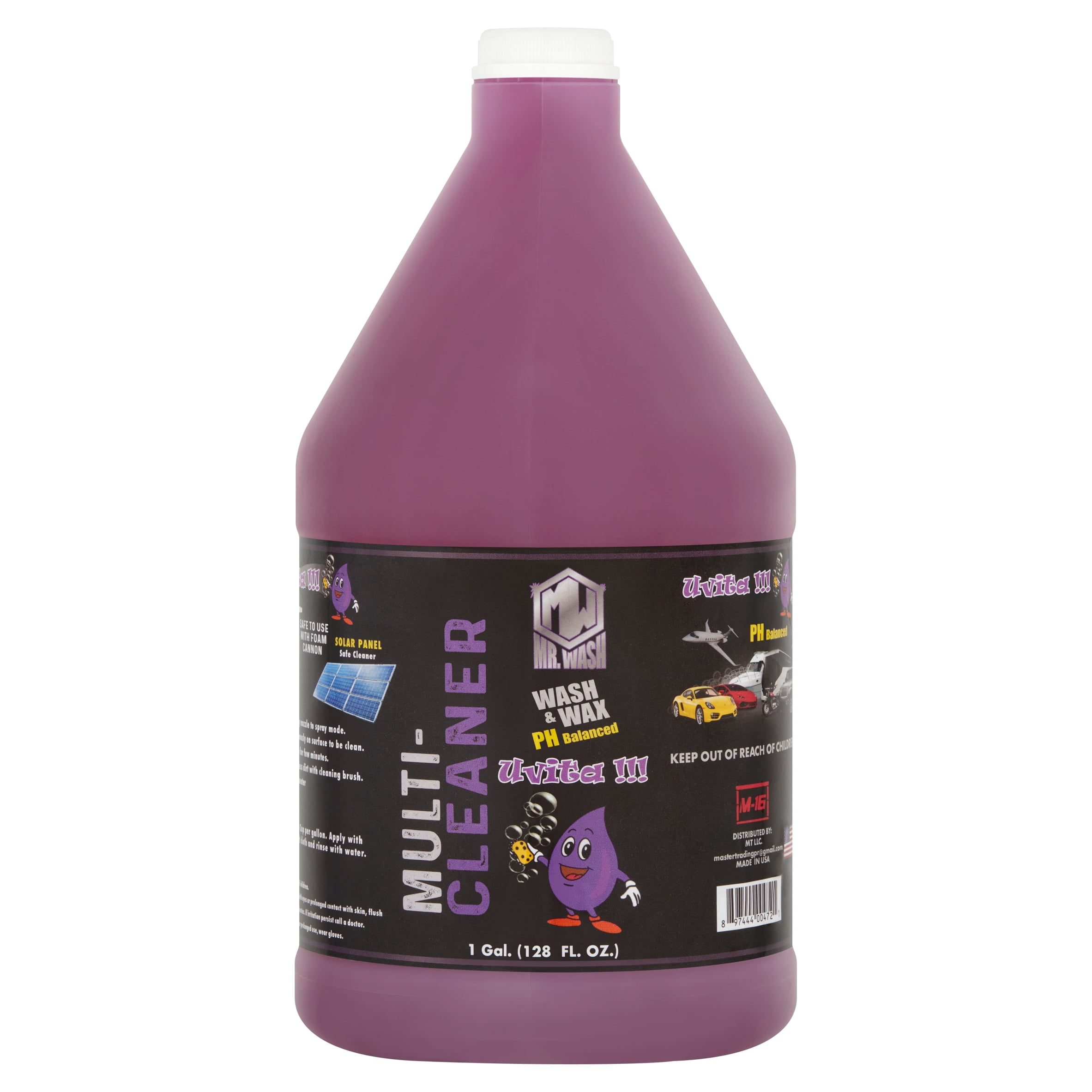 Mr. Wash Uvita Multi-Cleaner 1 Gallon - Automotive Cleaner & Polish - pH Balanced