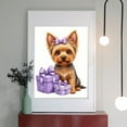 thumbnail image 2 of Diamond Art Kit for Adults, Yorkshire Terrier With Purple Gifts Diamond Painting for Adults Beginners, 5D DIY Diamond Art Painting Kits, Colorful Diamond Painting Craft for Home Decor 12x16, 2 of 7