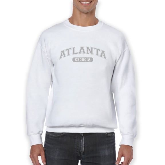 Atlanta, Georgia Text. Men Sweatshirt, Male Small