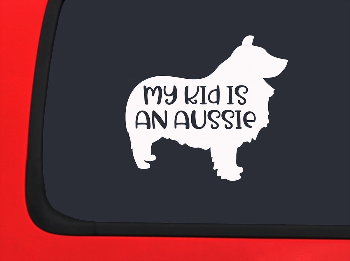 Car Sticker My Kid Is An Assize Dogs Funny Australian Shepherd Car