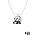 thumbnail image 2 of Delight Jewelry Resin Panda Bear Best Friends Hero Ring Charm Necklace, 18", 2 of 4