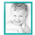 thumbnail image 2 of ArtToFrames 18" x 21" Aqua Picture Frame, 18x21 inch Green Wood Poster Frame (WOM-5186),  Pack, 2 of 7