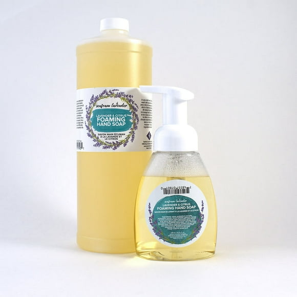 Seafoam Lavender Co. FOAMING HAND SOAP (1 Litre / 33.8 fl oz Refill) - LAVENDER & LEMON