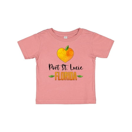 

Inktastic Port St Lucie Florida Orange in Heart Gift Baby Boy or Baby Girl T-Shirt