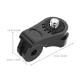 thumbnail image 2 of WRITWAA 10Pcs Black Action Camera Mount Adapter with Versatile Compatibility and Tripod Screw, 2 of 6