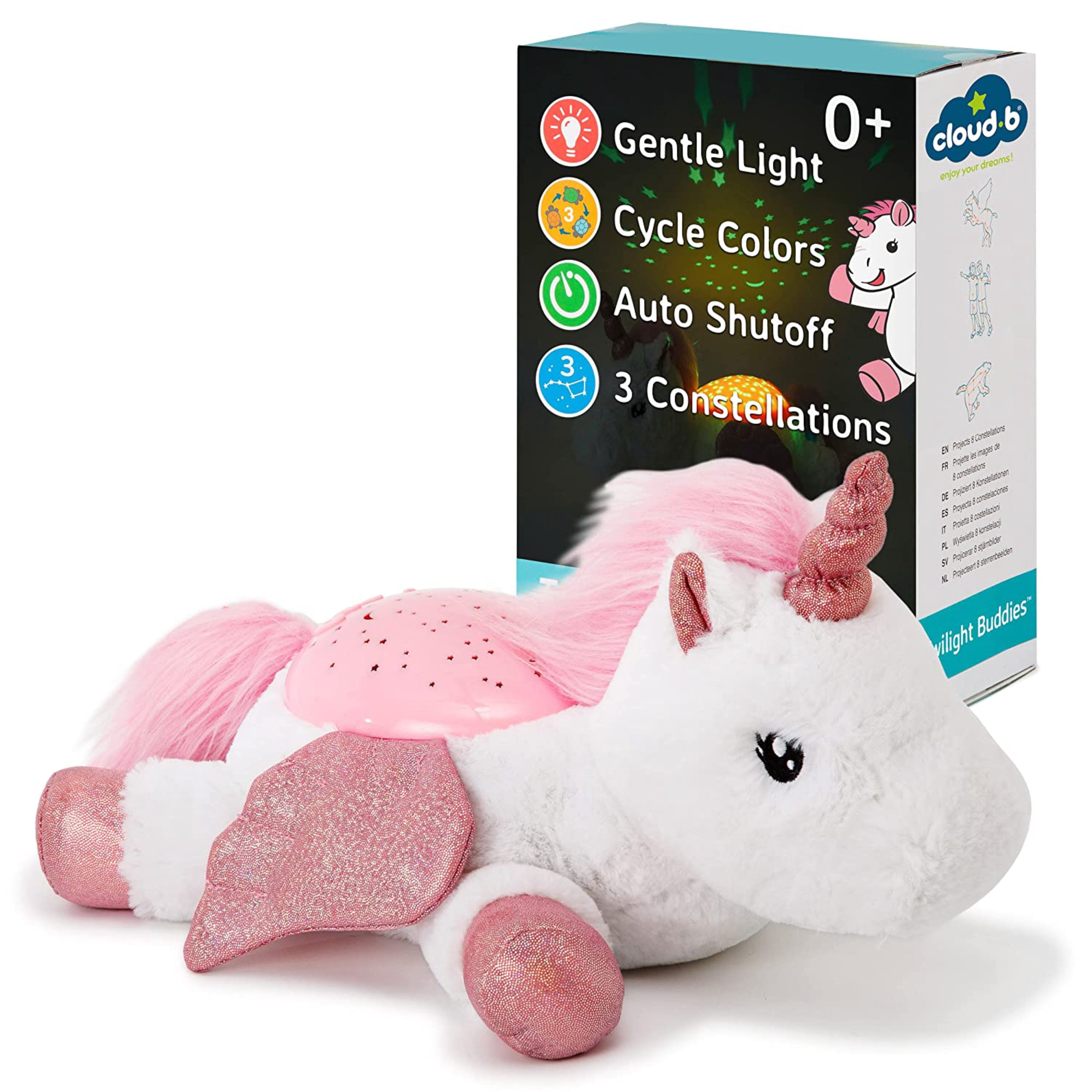 Cloud B | Twilight Buddies - Plush Unicorn, Star Constellation Night Light