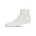 thumbnail image 4 of MeMoi  Colored Ruffle Anklet Socks - Girls - Female, 10, White-Black, 4 of 5
