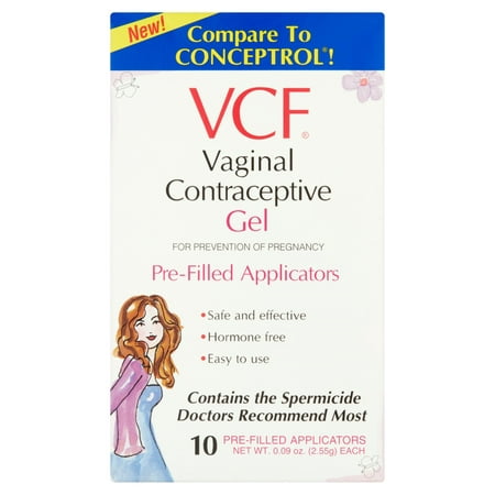 VCF Vaginal Contraceptive Pre-Filled Gel Applicators - 10 (Best Contraceptive For Women)
