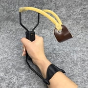 BESTSKY 2pcs Slingshots for Adults Yellow/Black, 8 Inch Slingshot