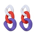 thumbnail image 1 of Pendientes de niña Jumpingount 2 piezas joyería de oreja moda geometría círculo irregular, 1 of 6