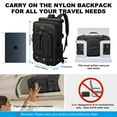 thumbnail image 4 of DERSTUEWE Convertible Travel Backpack & Duffel Bag - Airline-Approved Carry-On w/ Laptop Sleeve & USB Port, Black, 4 of 8